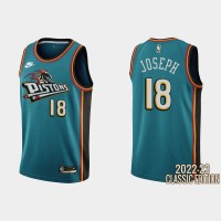 Detroit Detroit Pistons #18 Cory Joseph Teal Men's Nike NBA 2022-23 Classic Edition Jersey