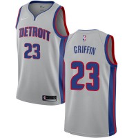 Nike Detroit Pistons #23 Blake Griffin Silver NBA Swingman Statement Edition Jersey