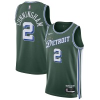 Detroit Detroit Pistons #2 Cade Cunningham Unisex Nike Green 2022-23 Swingman Jersey - City Edition