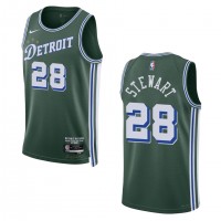 Detroit Detroit Pistons #28 Isaiah Stewart Unisex Nike Green 2022-23 Swingman Jersey - City Edition