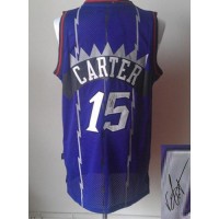 Revolution 30 Autographed Toronto Raptors #15 Vince Carter Purple Stitched NBA Jersey