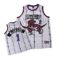 Toronto Raptors #1 Tracy McGrady White Swingman Stitched NBA Jersey