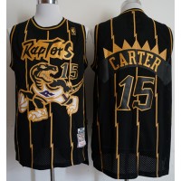 Mitchell And Ness Toronto Raptors #15 Vince Carter Black Throwback Stitched NBA Jersey