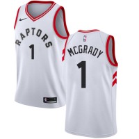 Nike Toronto Raptors #1 Tracy Mcgrady White NBA Swingman Association Edition Jersey