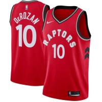 Nike Toronto Raptors #10 DeMar DeRozan Red NBA Swingman Icon Edition Jersey
