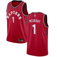 Nike Toronto Raptors #1 Tracy Mcgrady Red NBA Swingman Icon Edition Jersey