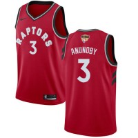 Nike Toronto Raptors #3 OG Anunoby Red The Finals Patch NBA Swingman Icon Edition Jersey