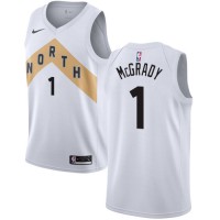 Nike Toronto Raptors #1 Tracy Mcgrady White NBA Swingman City Edition 2018/19 Jersey
