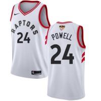 Nike Toronto Raptors #24 Norman Powell White The Finals Patch NBA Swingman Association Edition Jersey