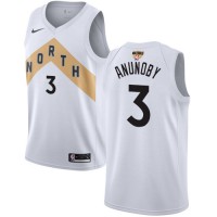 Nike Toronto Raptors #3 OG Anunoby White The Finals Patch NBA Swingman City Edition 2018/19 Jersey