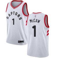 Nike Toronto Raptors #1 Patrick McCaw White Association Edition NBA Swingman Jersey