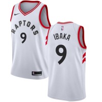 Nike Toronto Raptors #9 Serge Ibaka White NBA Swingman Association Edition Jersey