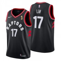 Nike Toronto Raptors #17 Jeremy Lin Black 2019 NBA Finals Champions Statement Edition NBA Swingman Jersey