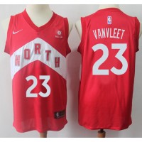Nike Toronto Raptors #23 Fred VanVleet Red NBA Swingman Earned Edition Jersey