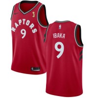 Nike Toronto Raptors #9 Serge Ibaka Red 2019 NBA Finals Champions NBA Swingman Icon Edition Jersey
