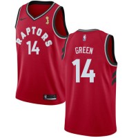 Nike Toronto Raptors #14 Danny Green Red 2019 NBA Finals Champions NBA Swingman Icon Edition Jersey