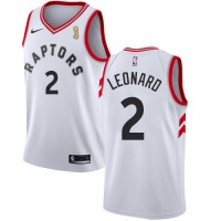 Nike Toronto Raptors #2 Kawhi Leonard White 2019 NBA Finals Champions Association Edition NBA Swingman Jersey