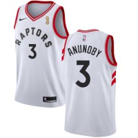 Nike Toronto Raptors #3 OG Anunoby White 2019 NBA Finals Champions Association Edition NBA Swingman Jersey