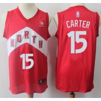 Nike Toronto Raptors #15 Vince Carter Red NBA Swingman Earned Edition Jersey