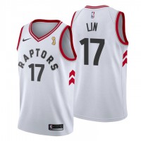 Nike Toronto Raptors #17 Jeremy Lin White 2019 NBA Finals Champions Association Edition NBA Swingman Jersey
