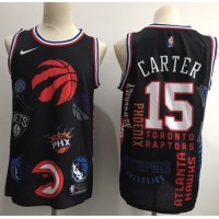 Nike Toronto Raptors #15 Vince Carter Black NBA Swingman Jointly Team Jersey