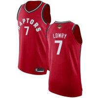 Nike Toronto Raptors #7 Kyle Lowry Red 2019 Finals Bound NBA Authentic Icon Edition Jersey
