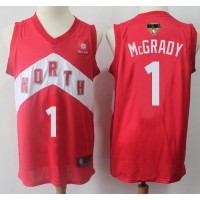 Nike Toronto Raptors #1 Tracy Mcgrady Red 2019 Finals Bound NBA Swingman Earned Edition Jersey