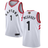 Nike Toronto Raptors #1 Tracy Mcgrady White 2019 Finals Bound NBA Swingman Association Edition Jersey