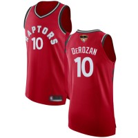 Nike Toronto Raptors #10 DeMar DeRozan Red 2019 Finals Bound NBA Authentic Icon Edition Jersey