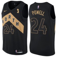 Nike Toronto Raptors #24 Norman Powell Black 2019 NBA Finals Champions NBA Swingman City Edition Jersey