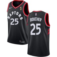 Nike Toronto Raptors #25 Chris Boucher Black 2019 NBA Finals Champions Statement Edition NBA Swingman Jersey