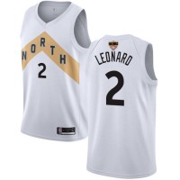 Nike Toronto Raptors #2 Kawhi Leonard White 2019 Finals Bound NBA Swingman City Edition 2018/19 Jersey