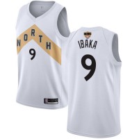Nike Toronto Raptors #9 Serge Ibaka White 2019 Finals Bound NBA Swingman City Edition 2018/19 Jersey