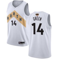 Nike Toronto Raptors #14 Danny Green White 2019 Finals Bound NBA Swingman City Edition 2018/19 Jersey