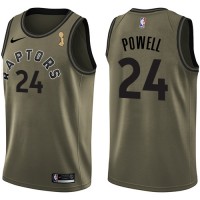 Nike Toronto Raptors #24 Norman Powell Green 2019 NBA Finals Champions NBA Swingman Salute to Service Jersey