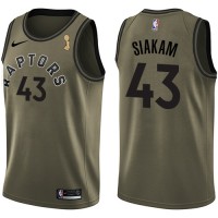 Nike Toronto Raptors #43 Pascal Siakam Green 2019 NBA Finals Champions NBA Swingman Salute to Service Jersey