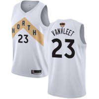 Nike Toronto Raptors #23 Fred VanVleet White 2019 Finals Bound NBA Swingman City Edition 2018/19 Jersey