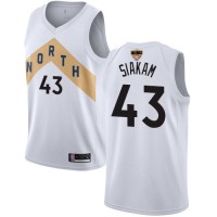 Nike Toronto Raptors #43 Pascal Siakam White 2019 Finals Bound NBA Swingman City Edition 2018/19 Jersey