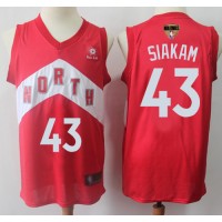 Nike Toronto Raptors #43 Pascal Siakam Red 2019 Finals Bound NBA Swingman Earned Edition Jersey