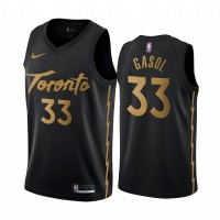 Nike Toronto Raptors #33 Marc Gasol Men's Unveil 2019-20 City Edition Swingman NBA Jersey Black