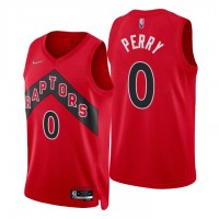 Nike Toronto Raptors #0 Reggie Perry Red Men's 2021-22 NBA 75th Anniversary Diamond Swingman Jersey - Icon Edition