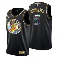 Toronto Toronto Raptors #5 Precious Achiuwa Men's Golden Edition Diamond Logo 2021/22 Swingman Jersey - Black