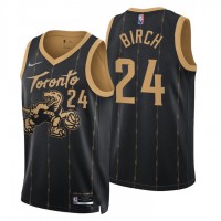 Toronto Toronto Raptors #24 Khem Birch Men's Nike Black 2021/22 Swingman NBA Jersey - City Edition
