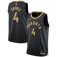 Toronto Toronto Raptors #4 Scottie Barnes Unisex Nike Black 2022-23 Swingman Jersey - City Edition
