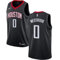 Nike Houston Rockets #0 Russell Westbrook Black NBA Swingman Statement Edition Jersey