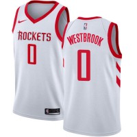 Nike Houston Rockets #0 Russell Westbrook White NBA Swingman Association Edition Jersey