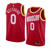 Nike Houston Rockets #0 Russell Westbrook Red NBA Swingman Hardwood Classics Jersey