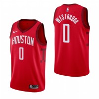 Houston Houston Rockets #0 Russell Westbrook Red 2019-20 Earned Edition Stitched NBA Jersey