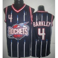 Houston Rockets #4 Charles Barkley Navy Hardwood Classic Fashion Stitched NBA Jersey