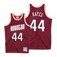 Mitchell & Ness Houston Rockets #44 Elvin Hayes Red Checkerboard HWC Throwback NBA Jersey